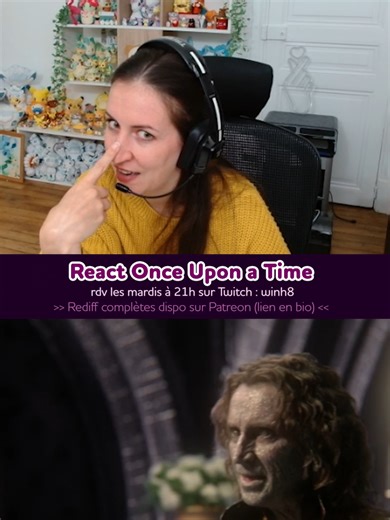 Retrouvez moi tous les mardis à 21h en live pour découvrir la suite de once upon a time ! #ouat #onceuponatimefrancais #react #reactfr