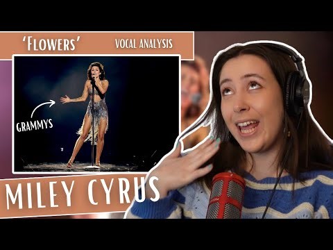 Vocal Coach Reaction to MILEY CYRUS - Flowers LIVE at the 66th Grammys | (& Analysis)