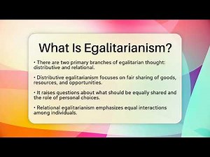 What Is Egalitarianism? - Philosophy Beyond