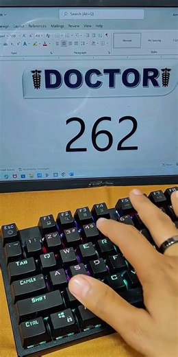 How to make a doctor icon in Ms word #windows #dataextractor #excel #umbrellaatops #typing #keyboard