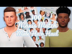 The Sims 4 | Maxis Match Male Hair Haul