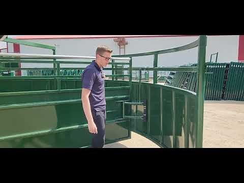 The Lakeland Cornerless Crowding Tub | A Premium Cattle Handling Product