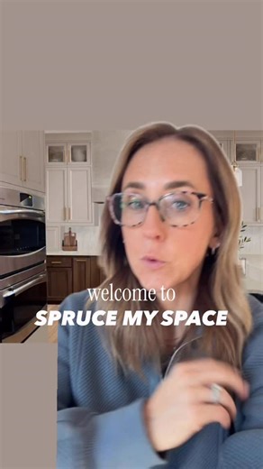 SPRUCE MY SPACE: The Outdated Kitchen Every week I take photos of rooms that YOU submit and mock up how I’d design if it were my space. I think we’re all thinking the same thing when we look at this… this kitchen has such good bones. We just need to make a few changes and it will totally feel like a new space! Because your shaker cabinets are in great shape. You can easily stain or paint them. I would extend your cabinets all the way up to the ceiling and swap your stainless steel vent hood for 