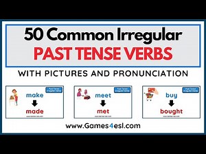 50 Irregular Past Tense Verbs In English