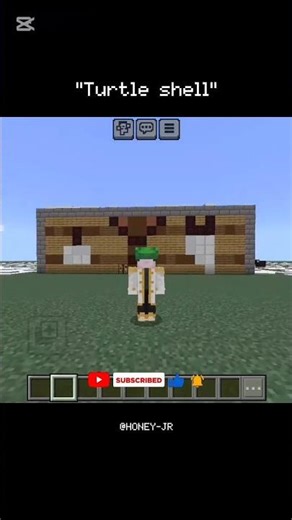 HOW TO MAKE TURTLE SHELL 🐢 #minecraft❤️ #shorts #youtubeshorts💟 #viral #fyp🪷