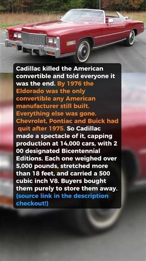 Cadillac Killed the American Convertible and Made a Show of It #shorts #car #automobile