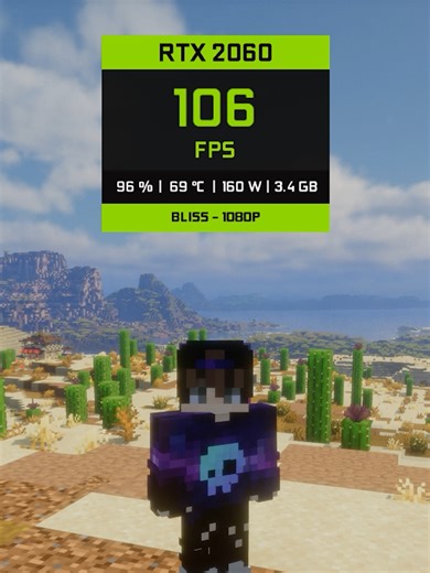 RTX 2060 Minecraft Render Distance Test