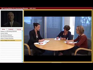 ICN Training on Demand: Interviewing Witnesses