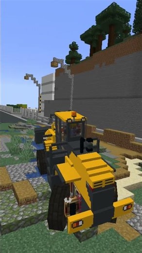 Minecraft : Build Working Heavy Equipment Machines using Create mod and Chisels & Bits | Episode 01