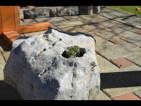 Making Rock Planter
