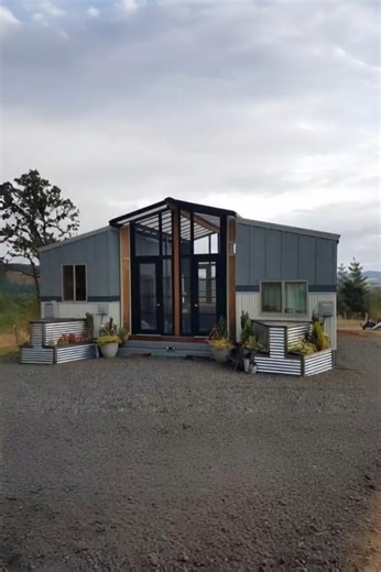 Two Tiny Homes Connected by Sunroom and Deck – A New Way to Family Living | Log Home Designs