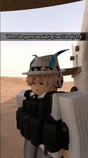 Activating Friendly Fire Be Like #roblox #memes #shorts