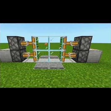 I build automatic door in Minecraft #shorts #viral