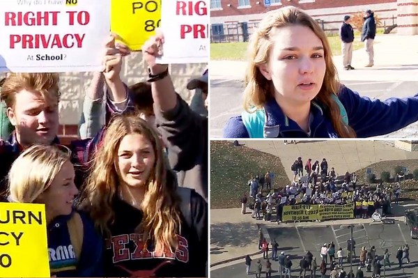 Loudoun County students stage walkout to protest  transgender bathroom policy