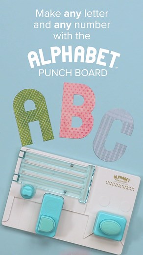 Create Custom Letters and Numbers with the Alphabet Punch Board!