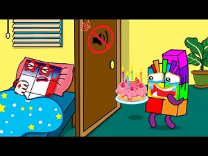 Numberblocks 7, Don't Cry Anymore! NB 10 get well soon l Numberblocks fanmade coloring story