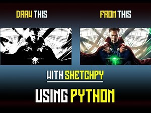 Do you know that you can do this with python using sketchpy ? 🧐|| Dr Strange || Code Hub
