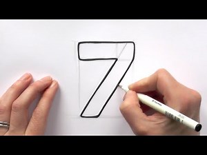 Mastering the Number 7: Step-by-Step Pencil Drawing Tutorial for Beginners!"