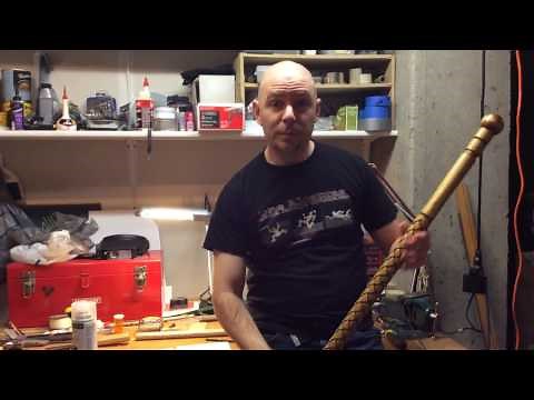 Basketweave Walking Stick Part 2