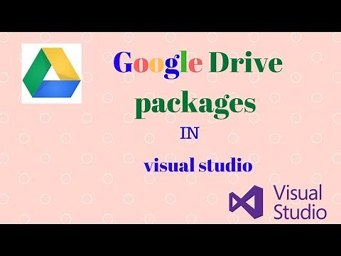 install google drive API package in visual studio