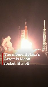 🚀 "Lift off of Artemis 1!" This is the moment @Nasa launched its most powerful rocket. Kickstarting efforts to get humans back to the Moon by 2025 🌕 🚀 @Astro_Pam describes what it was like to watch: https://bbc.in/3GmCtFl | BBC World Service