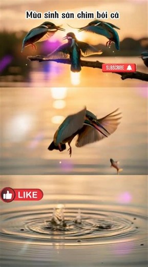 Kingfisher breeding and raising.