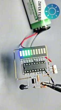 Analog Temperature Indicator with LM3915 – Easy DIY Project #zaferyildiz