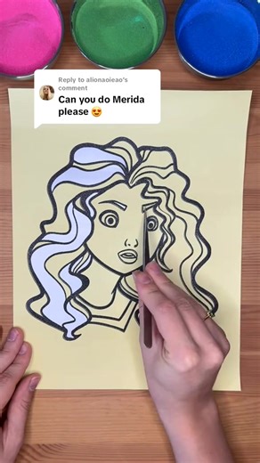 57K views · 764 reactions | Merida #sandpainting #viral #fbviral #sandart #asmrsounds #satisfyingvideos #asmr #merida | Colour Alion | Facebook