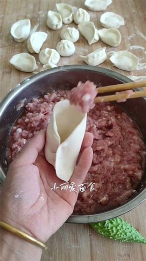 Creative Dumpling with Bitter Melon Twist 🌿 #shorts #asianfood