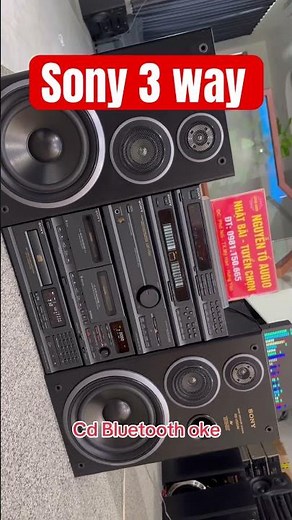 Test super audio sony 3 way speaker system hires audio japan #audiophile #bose #80smusic #pioneer