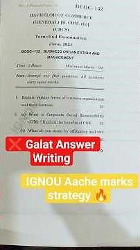 IGNOU Exam Me Answer Sheet Kaise Likhe | 90+ Marks Strategy | IGNOU Toppers Tips 2025