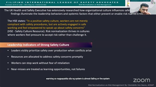 FILSA Training: Risk Normalization on Risk Management | FILSA