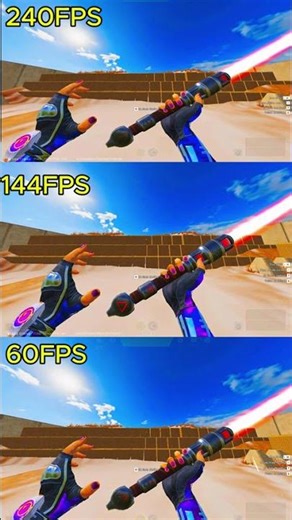 60FPS VS 144 FPS VS 240 FPS WHICH DO YOU THINK ITS BETTER? #gaming #fpsdifference#codm#bloodstrike