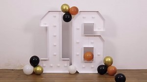 Marquee Numbers 4 Feet Tall, Number 1 Light Up Number, Large 4FT Light Up Numbers for Birthday Party Decor Marry Me Wedding Baby Shower Graduation Decoration, Assembly Needed