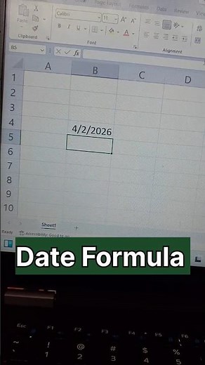 Date formula in Excel 💻 #exceltips #excel