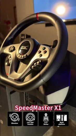 Genius GX Gaming SpeedMaster X1 900°-270° Vibration Racing Wheel with Shifter