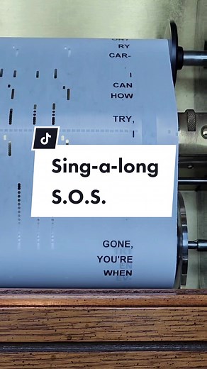 sing the lyrics from the bottom up #shermantheplayerpiano #singalong #sos #abba #qrs #fyp #playerpiano1 #pianotok #duet