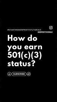 You must apply for 501(c)(3) nonprofit status by completing the Form 1023: Application. #shorts