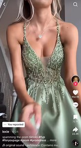 We’ve got the Tik Tok prom dress that everyone is going crazy for! As seen on @lexiemariejohn 😍 Available in pink, navy and steel blue coming soon in the peppermint and fuchsia! | Halo Glasgow