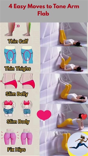 4 Easy Moves to Tone Arm Flab & Get Rid of Bat Wings #ArmFlab #BatWings #Shorts