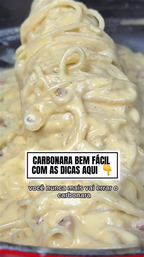 CHEF ANDRÉZÃO on Instagram: "Pra acertar de uma vez o carbonara!!! Receita feita do jeito italiano, mas adaptada com ingredientes brasileiros, fáceis de encontrar. Divirta-se na cozinha é bom apetite, dicas e ingredientes aqui 👇 3 gemas por pessoa Parmesão até ficar no ponto, igualzinho ao do vídeo Sal e pimenta a gosto 100g de bacon por pessoa 100g de massa seca por pessoa 1 concha de água do cozimento (se necessário adicione mais um pouco) Cuide com a temperatura da frigideira, na finalização