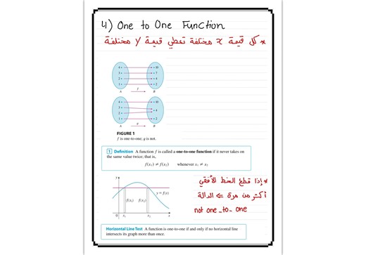 3) Calculus A ( Chapter 1 ( one to one and inverse function)