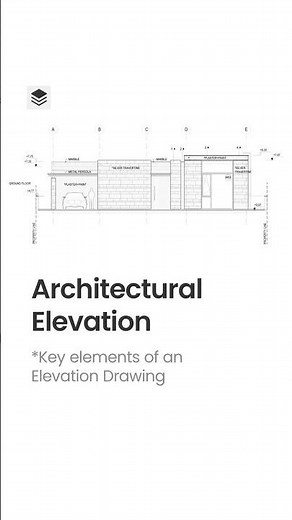 Architectural Elevation Drawing | Key Elements of an Elevation Drawing (-Grids, -Materials, -Levels)