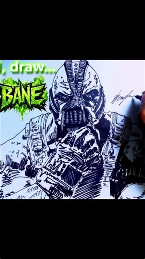 Advanced Sketching with Pen - BANE from Batman