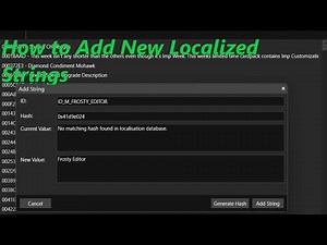 Frosty Editor Tutorial #97: How to Add New Localized Strings in Plants vs. Zombies GW2