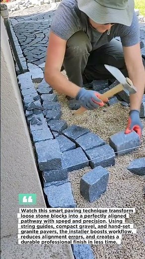 Masonry Trick Makes Paver Installation 3X Faster!