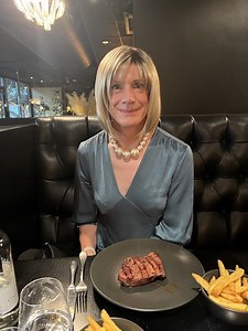 About to enjoy a big bit of meat in my mouth…