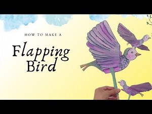 How to make a bird with wings that can flap | Cool DIY for your kids
