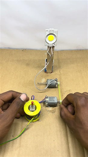“Simple DC Motor Project with Switch Control”