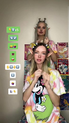 Synchronized Dance Routine in Colorful Tie-Dye Shirts